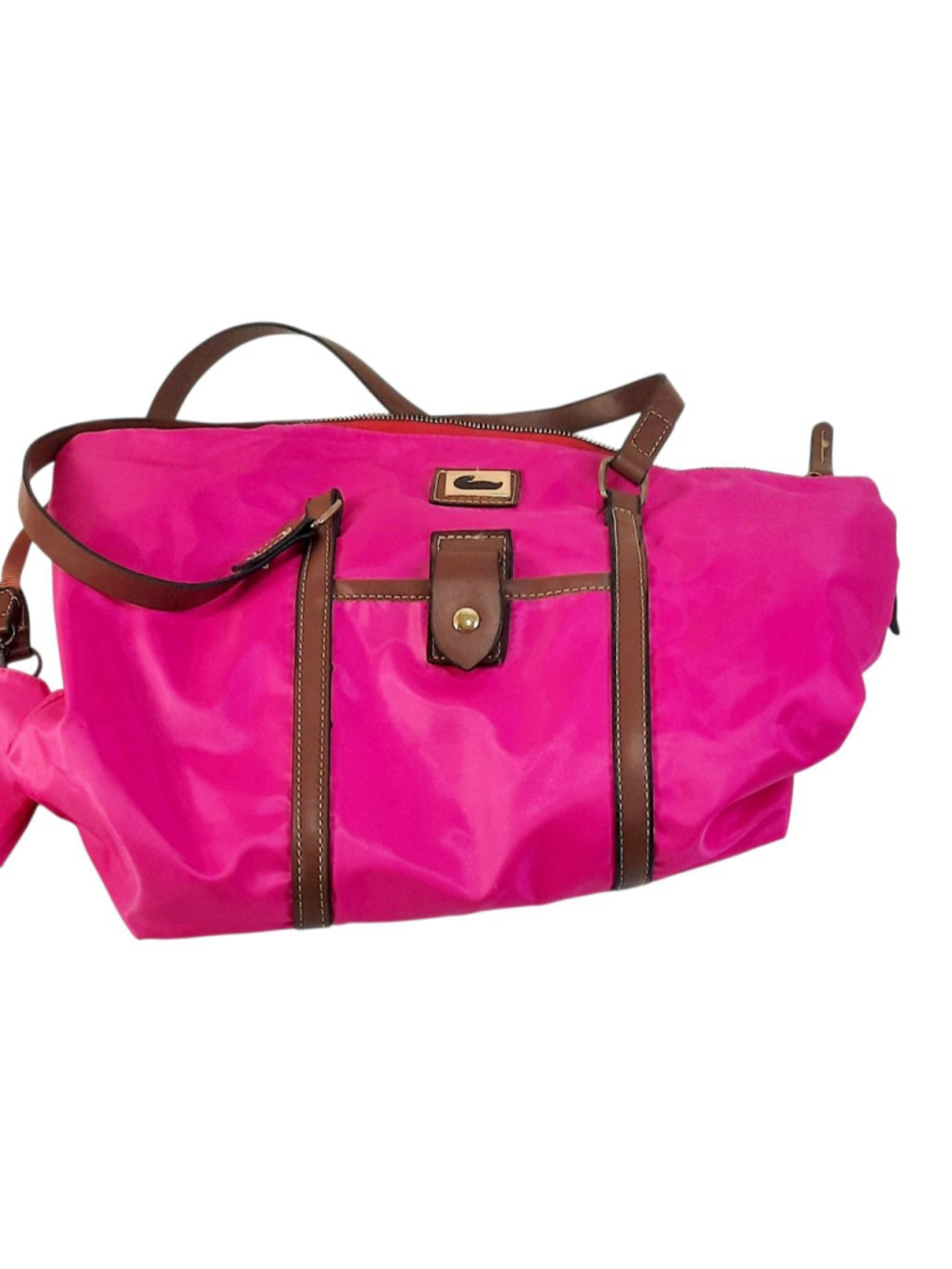 Dooney & Bourke Wayfarer Nylon Zip Tote with detachable coin purse/pink - Picture 2 of 6